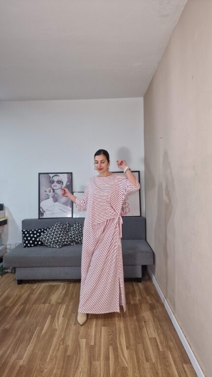 VESTIDO CURVI RAYAS NUDO