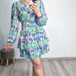 VESTIDO FAJIN ARCOÍRIS