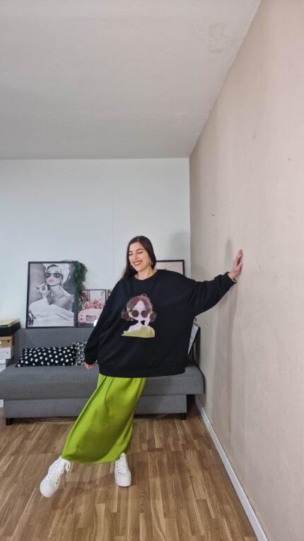 FALDA CURVI PISTACHO