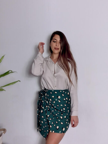 FALDA CRUZADA LEOPARDO