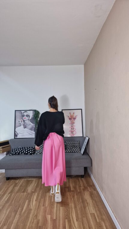 FALDA CURVI ROSA