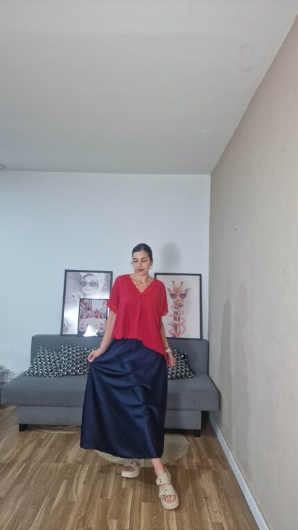 FALDA CURVI AZUL