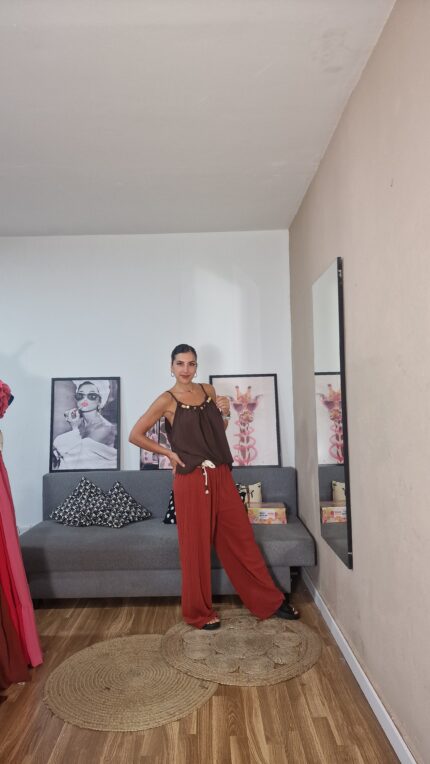 PANTALON SEMICURVI PLISADO