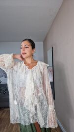 BLUSA CURVI ENCAJE - Imagen 9