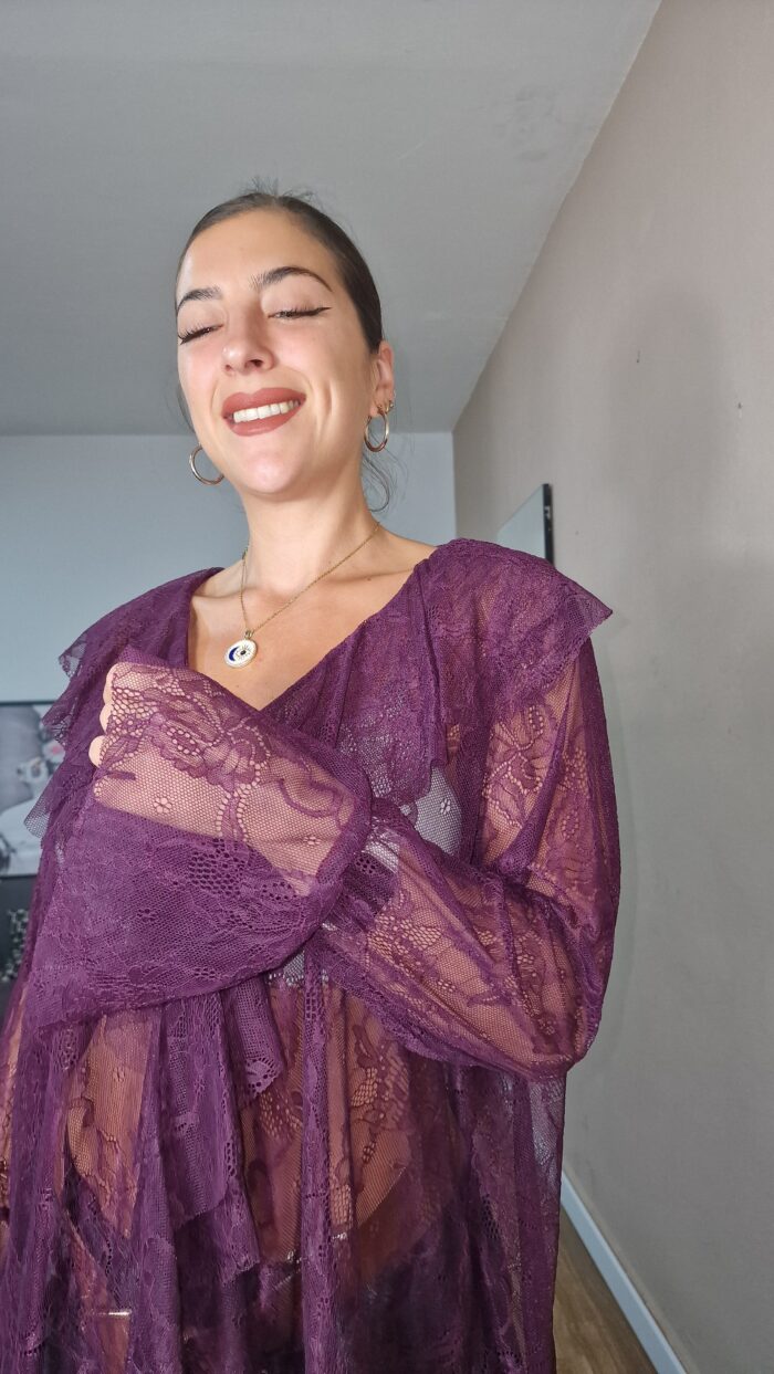 BLUSA CURVI ENCAJE - Imagen 4