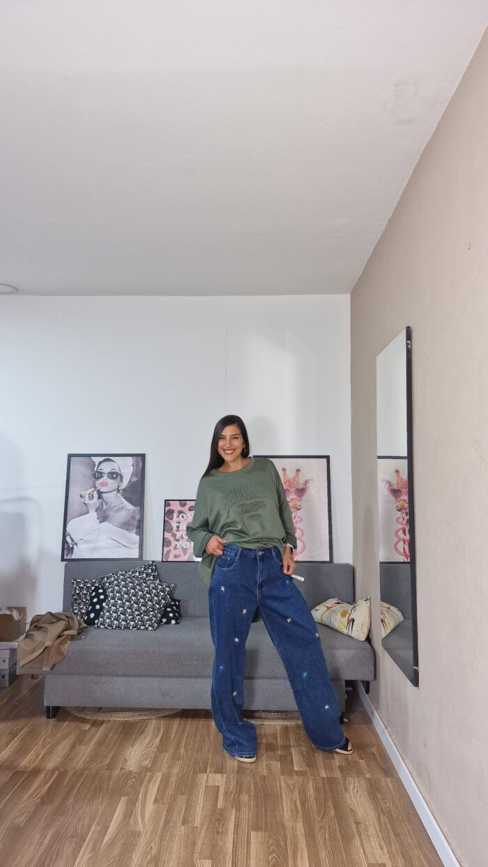 JEANS CURVI MARGARITAS - Imagen 3