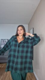 CAMISA CURVI CUADROS FRANELA