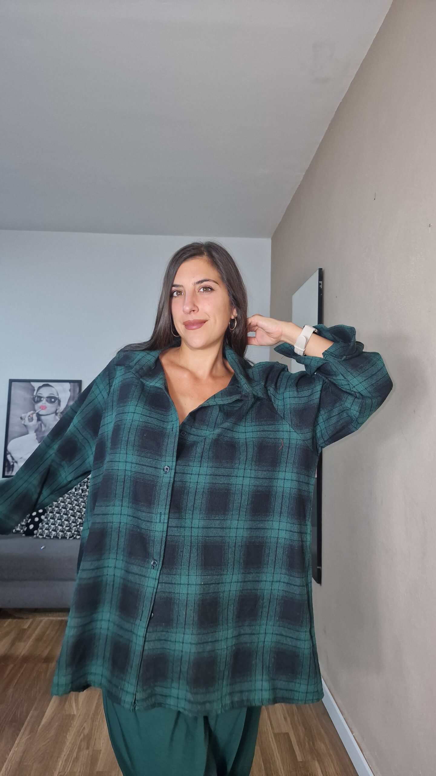 20250915_204902 CAMISA CURVI CUADROS FRANELA - Imagen 1