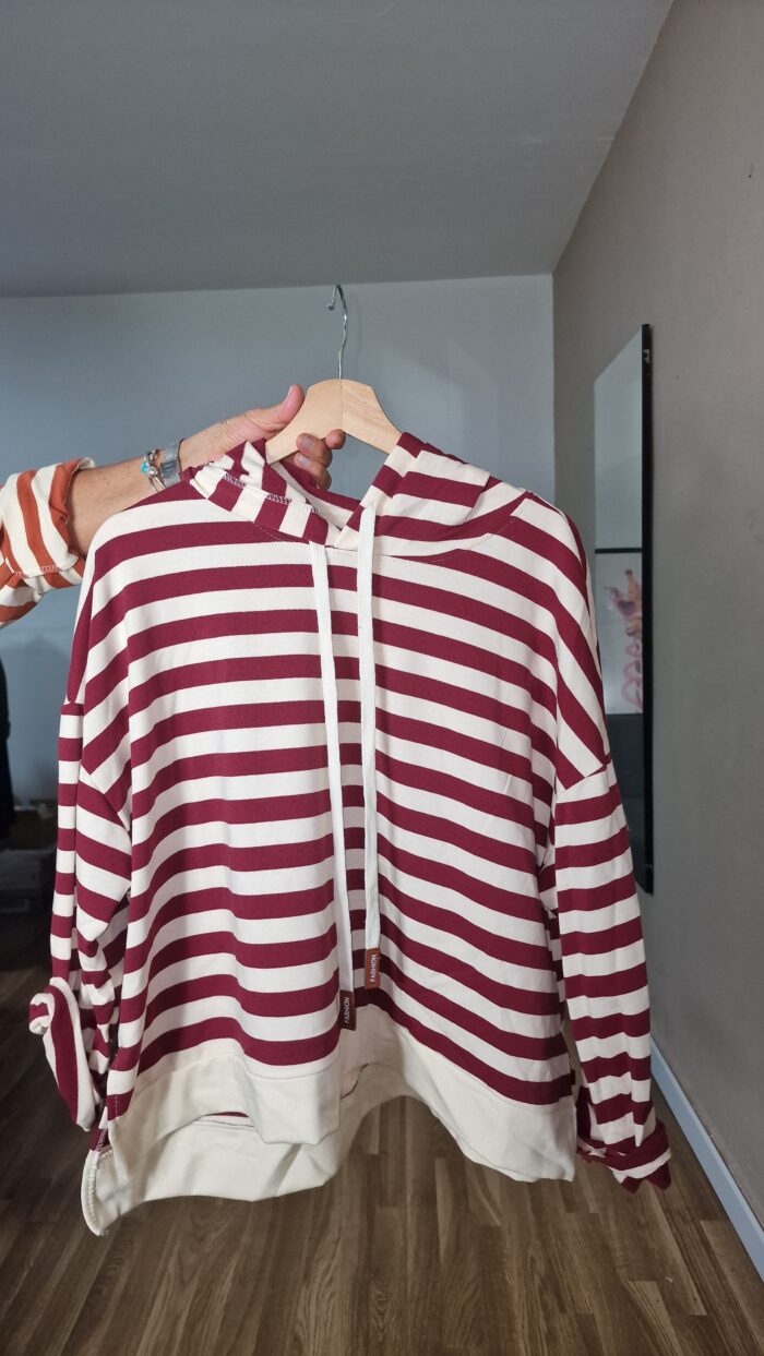 SUDADERA RAYAS talla pequeña - Imagen 4