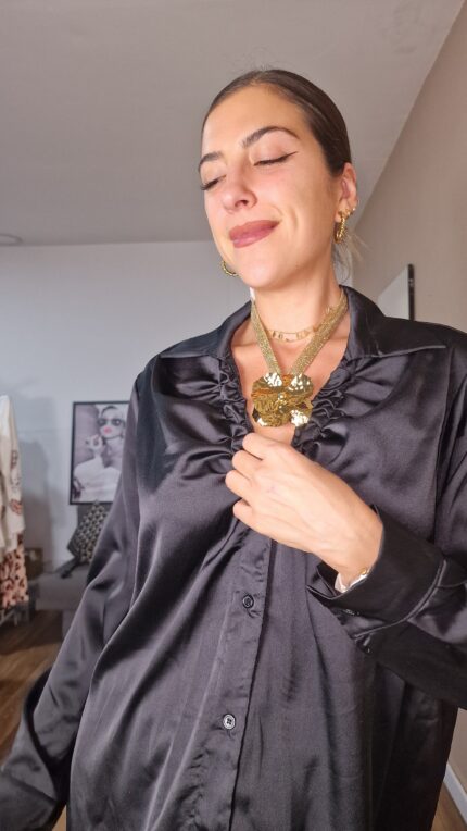 COLLAR FLOR DORADO