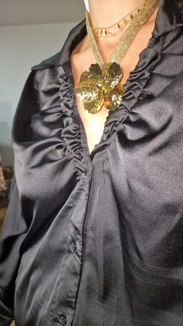 COLLAR FLOR DORADO - Imagen 2