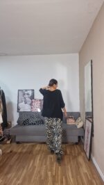 PANTALON CURVI BOMBACHO SATEN PRINT - Imagen 2