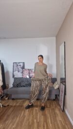 PANTALON CURVI BOMBACHO SATEN PRINT - Imagen 3