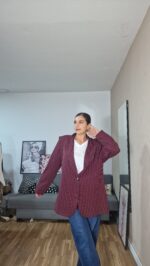 BLAZER SEMICURVI RAYAS - Imagen 7