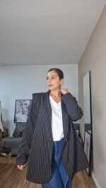 BLAZER SEMICURVI RAYAS - Imagen 5