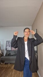 BLAZER SEMICURVI RAYAS - Imagen 4