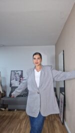 BLAZER SEMICURVI RAYAS - Imagen 3