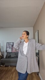 BLAZER SEMICURVI RAYAS - Imagen 2