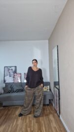 PANTALON SEMICURVI CUADROS - Imagen 7