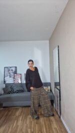 PANTALON SEMICURVI CUADROS - Imagen 4