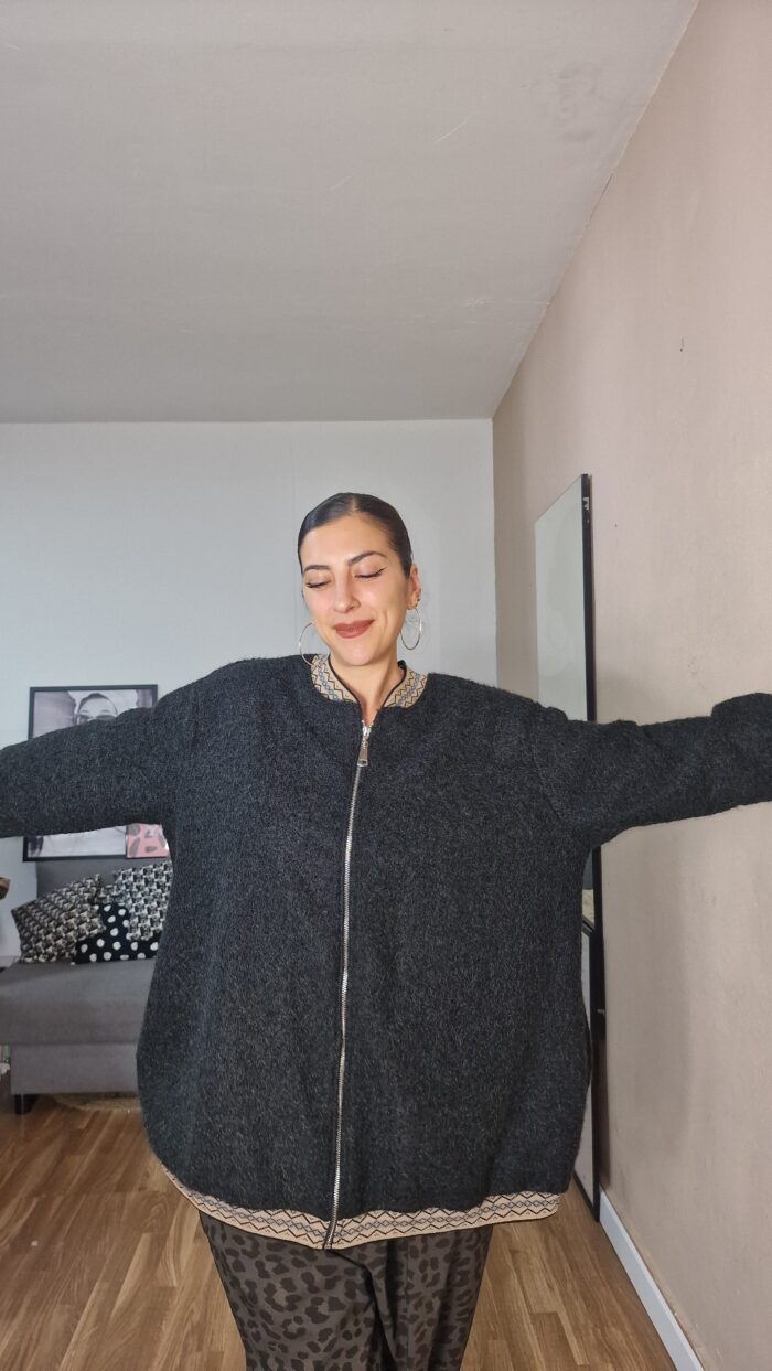 BOMBER CURVI BORREGO - Imagen 1