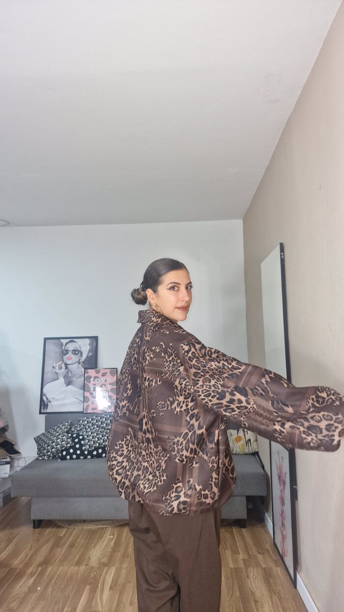 CHAQUETA CURVI ANTE ESTAMPADA - Imagen 3