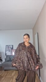 CHAQUETA CURVI ANTE ESTAMPADA - Imagen 4