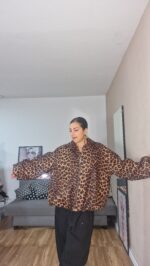 CHAQUETA CURVI ANTE ESTAMPADA - Imagen 5