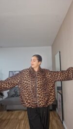 CHAQUETA CURVI ANTE ESTAMPADA - Imagen 7