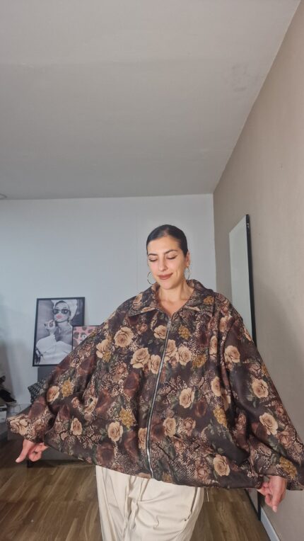 CHAQUETA CURVI ANTE ESTAMPADA