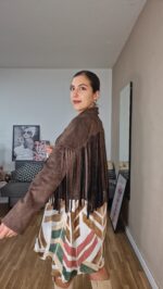 CHAQUETA ANTE FLECOS talla pequeña - Imagen 5