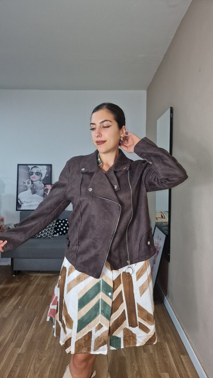 CHAQUETA ANTE MARRON Talla pequeña - Imagen 1