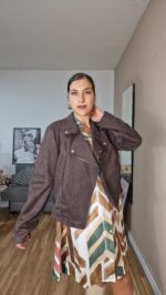 CHAQUETA ANTE MARRON Talla pequeña - Imagen 3