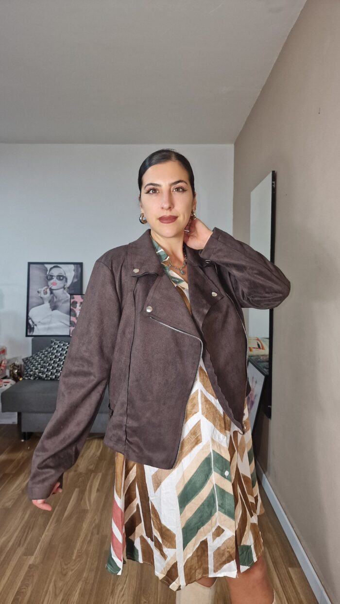 CHAQUETA ANTE MARRON Talla pequeña - Imagen 3
