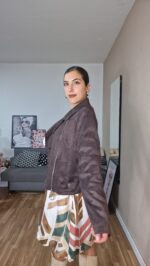 CHAQUETA ANTE MARRON Talla pequeña - Imagen 4