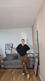 FALDA CURVI SATEN PRINT