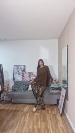 FALDA CURVI LEOPARDO ENCAJE