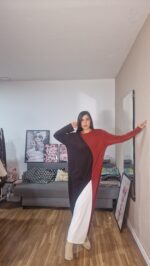 VESTIDO SEMICURVI/CURVI  TRICOLOR - Imagen 2