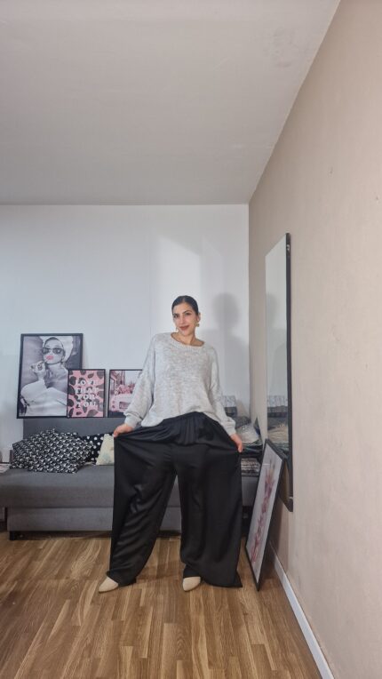 PANTALON CURVI SATEN