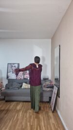 PANTALON CURVI PLISADO SATEN - Imagen 6