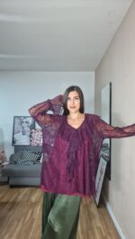 CONJUNTO BLUSA CURVI ENCAJE - Imagen 4