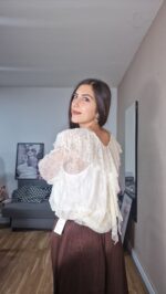 CONJUNTO BLUSA CURVI ENCAJE - Imagen 2