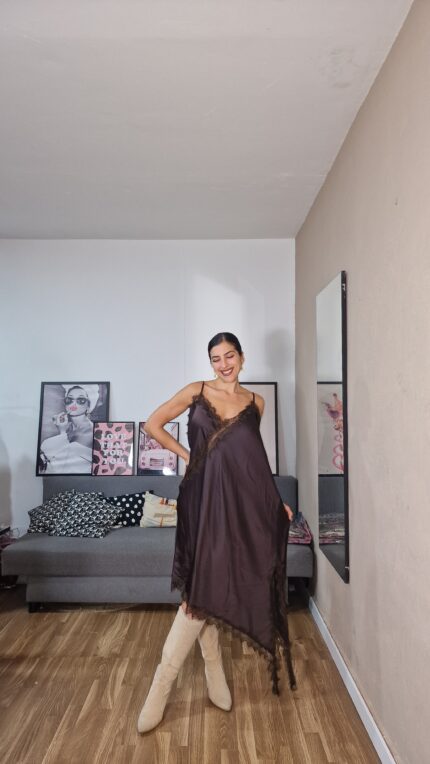 VESTIDO CURVI LENCERO ASIMETRICO