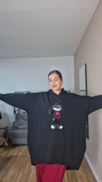 MAXI SUDADERA CURVI BLACK