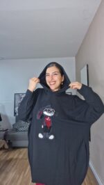 MAXI SUDADERA CURVI BLACK - Imagen 5