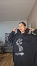 MAXI SUDADERA CURVI BLACK - Imagen 3