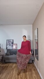 FALDA CURVI TULL PRINT - Imagen 8