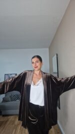 QUIMONO CURVI TERCIOPELO LISO