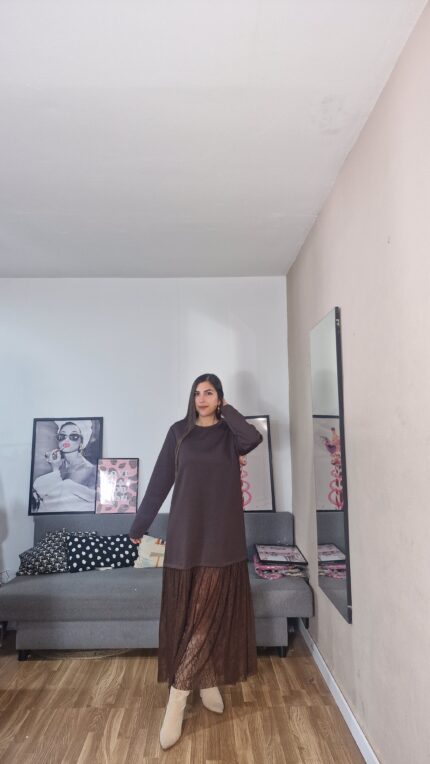 VESTIDO SEMICURVI ENCAJE