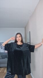 CAMISETA CURVI TERCIOPELO BRILLO